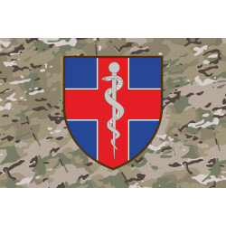 Флаг ВМКЦ ВР (Военно-медицинский клинический центр Восточного региона) МОУ. Вариант-08