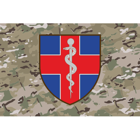 Флаг ВМКЦ ВР (Военно-медицинский клинический центр Восточного региона) МОУ. Вариант-08 Флаг ВМКЦ ВР (Военно-медицинский клинический центр Восточного региона) МОУ. Вариант-08
