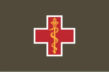 Флаг Командования медицинских сил ВСУ. Вариант-09