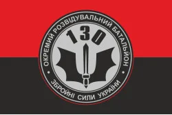 Флаг 130 ОРБ (отдельный разведывательный батальон) ВСУ. Вариант-05