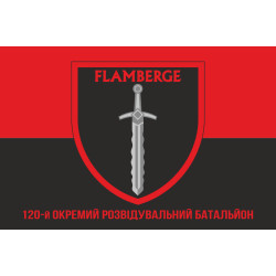 Флаг 120 ОРБ (отдельный разведывательный батальон) ВСУ. Вариант-04