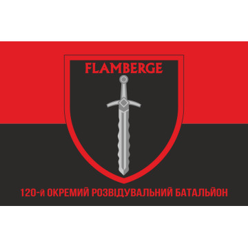 Флаг 120 ОРБ (отдельный разведывательный батальон) ВСУ. Вариант-04