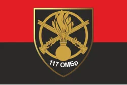 Флаг 117 ОМБр (отдельная механизированная бригада) ВСУ. Вариант-03 Флаг 117 ОМБр (отдельная механизированная бригада) ВСУ. Вариант-03