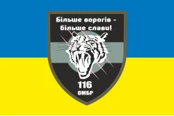 Прапор 116 ОМБр (окрема механізована бригада) ЗСУ. Варіант-01