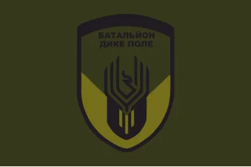 Прапор ОБСП (окремий батальйон спеціального призначення) ЗСУ «Дике поле». Варіант-05