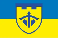 Флаг 243 ОБТрО (отдельный батальон Территориальной обороны) ВСУ. Вариант-06