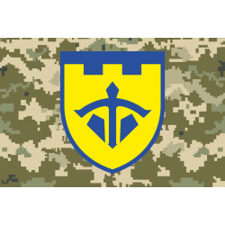 Прапор 243 ОБТрО (окремий батальйон Територіальної оборони) ЗСУ. Варіант-09 Прапор 243 ОБТрО (окремий батальйон Територіальної оборони) ЗСУ. Варіант-09