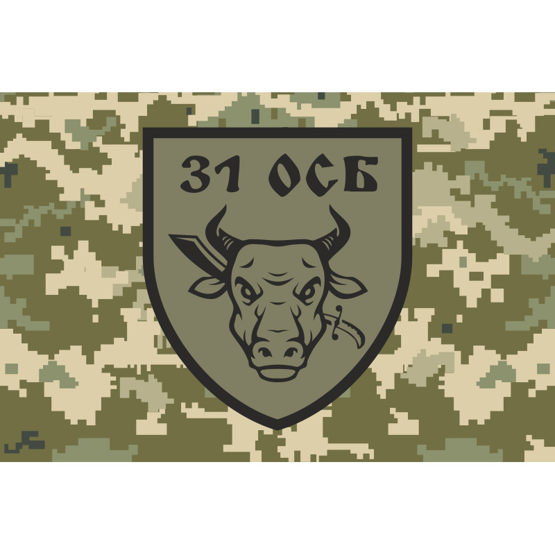 Прапор 31 ОСБ (окремий стрілецький батальйон) ЗСУ. Варіант-05 Прапор 31 ОСБ (окремий стрілецький батальйон) ЗСУ. Варіант-05