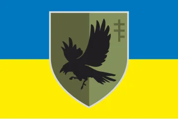 Прапор 34 ОСБ (окремий стрілецький батальйон) ЗСУ. Варіант-01