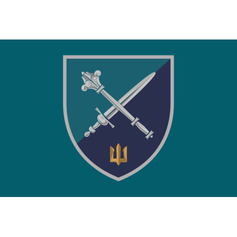 Флаг КМП (Командование морской пехоты) ВМС Украины. Вариант-05 Флаг КМП (Командование морской пехоты) ВМС Украины. Вариант-05