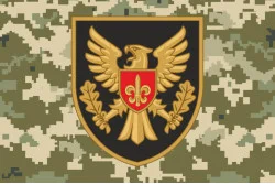 Прапор 15 ОБрАР (окрема бригада артилерійської розвідки) ЗСУ. Варіант-11 Прапор 15 ОБрАР (окрема бригада артилерійської розвідки) ЗСУ. Варіант-11