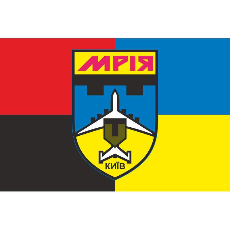 Флаг ДФТО «Мрия». Вариант-04 Флаг ДФТО «Мрия». Вариант-04