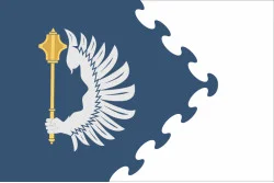 Прапор ПвК «Схід» (повітряне командування «Схід») ЗСУ. Варіант-05