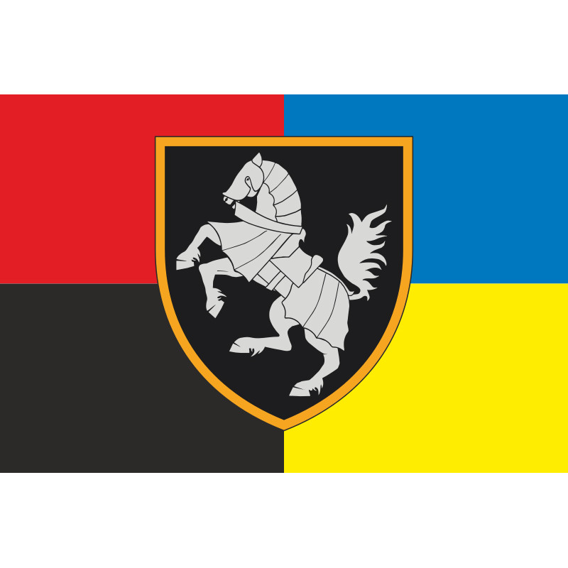 Прапор 1 ОВМБр (окрема важка механізована бригада) ЗСУ. Варіант-06 Прапор 1 ОВМБр (окрема важка механізована бригада) ЗСУ. Варіант-06