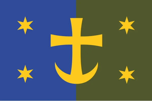 Прапор 21 АК (армійський корпус) ЗСУ. Варіант-07