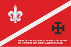 Флаг 131 ОРБ (отдельный разведывательный батальон) ВСУ. Вариант-19 Флаг 131 ОРБ (отдельный разведывательный батальон) ВСУ. Вариант-19