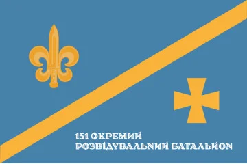 Флаг 151 ОРБ (отдельный разведывательный батальон) ВСУ. Вариант-02 Флаг 151 ОРБ (отдельный разведывательный батальон) ВСУ. Вариант-02