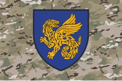 Прапор 158 ОМБр (окрема механізована бригада) ЗСУ. Варіант-08 Прапор 158 ОМБр (окрема механізована бригада) ЗСУ. Варіант-08