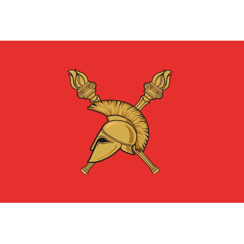 Флаг ВИКНУ (Военный институт Киевского национального университета). Вариант-06