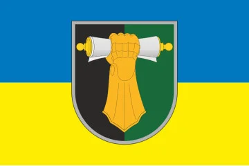 Прапор ВІТВ (військовий інститут танкових військ) НТУ «ХПІ». Варіант-03