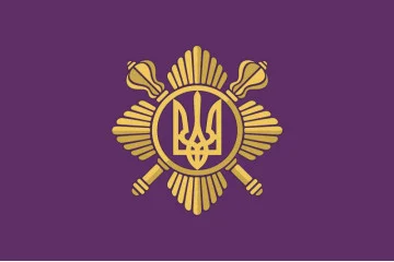 Прапор ОПБр (окрема президентська бригада) ЗСУ. Варіант-09