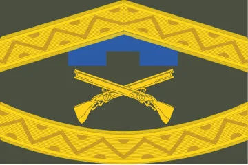 Прапор 207 ЦПСС (центр підготовки сержантського складу) сил ТрО ЗСУ. Варіант-01 Прапор 207 ЦПСС (центр підготовки сержантського складу) сил ТрО ЗСУ. Варіант-01