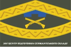 Прапор 207 ЦПСС (центр підготовки сержантського складу) сил ТрО ЗСУ. Варіант-02 Прапор 207 ЦПСС (центр підготовки сержантського складу) сил ТрО ЗСУ. Варіант-02