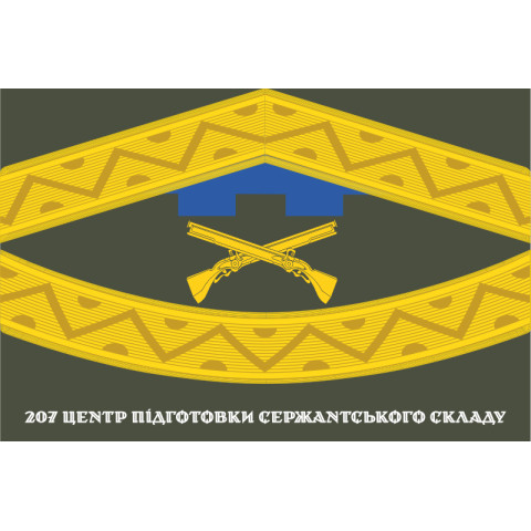 Флаг 207 ЦПСС (центр подготовки сержантского состава) сил ТрО ВСУ. Вариант-02 Флаг 207 ЦПСС (центр подготовки сержантского состава) сил ТрО ВСУ. Вариант-02