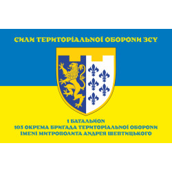 Прапор 1 Батальйону 103 ОБрТрО ЗСУ. Варіант-08 Прапор 1 Батальйону 103 ОБрТрО ЗСУ. Варіант-08