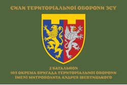 Прапор 2 Батальйону 103 ОБрТрО ЗСУ. Варіант-06 Прапор 2 Батальйону 103 ОБрТрО ЗСУ. Варіант-06