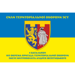 Флаг 4 Батальона 103 ОБрТрО ВСУ. Вариант-08