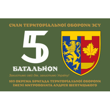 Флаг 5 Батальона 103 ОБрТрО ВСУ. Вариант-03