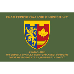 Прапор 5 Батальйону 103 ОБрТрО ЗСУ. Варіант-06 Прапор 5 Батальйону 103 ОБрТрО ЗСУ. Варіант-06