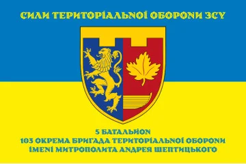 Флаг 5 Батальона 103 ОБрТрО ВСУ. Вариант-08