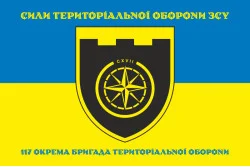 Прапор 117 ОБрТрО ЗСУ (окрема бригада територіальної оборони). Варіант-15 Прапор 117 ОБрТрО ЗСУ (окрема бригада територіальної оборони). Варіант-15