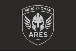 Прапор ББпС «АРЕС» 24 ОМБр ЗСУ. Варіант-06
