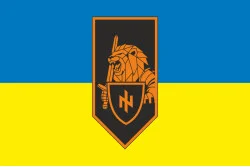 Флаг 1 МБ (механизированный батальон) 125 ОТМБр ВСУ. Вариант-07 Флаг 1 МБ (механизированный батальон) 125 ОТМБр ВСУ. Вариант-07