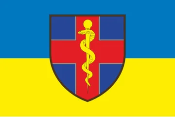 Флаг ВМКЦ ЗР (Военно-медицинский клинический центр Западного региона) МОУ. Вариант-16