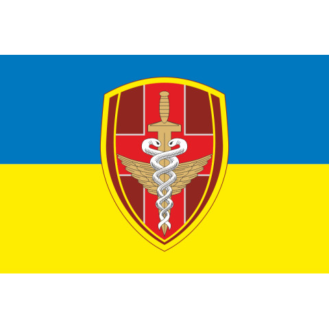 Прапор 450 військового госпіталю ЗСУ. Варіант-01