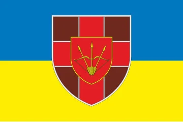 Прапор 762 військового госпіталю ЗСУ. Варіант-01