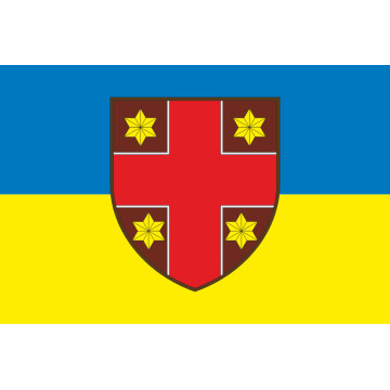 Прапор 387 Гарнізонного військового госпіталю ЗСУ. Варіант-01 Прапор 387 Гарнізонного військового госпіталю ЗСУ. Варіант-01