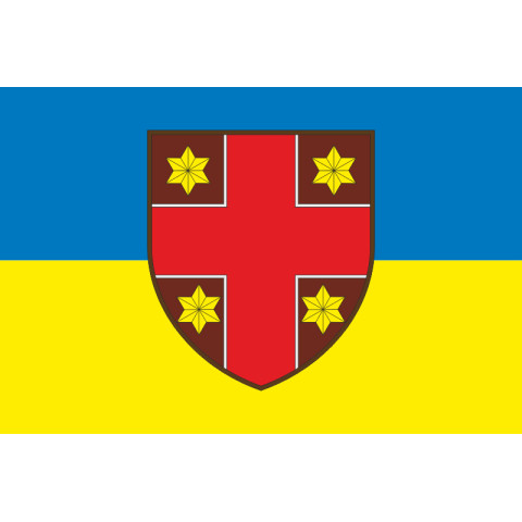 Прапор 387 Гарнізонного військового госпіталю ЗСУ. Варіант-01 Прапор 387 Гарнізонного військового госпіталю ЗСУ. Варіант-01