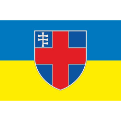 Флаг 1121 Военной поликлиники ВСУ. Вариант-01 Флаг 1121 Военной поликлиники ВСУ. Вариант-01