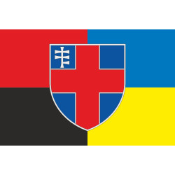 Флаг 1121 Военной поликлиники ВСУ. Вариант-05 Флаг 1121 Военной поликлиники ВСУ. Вариант-05