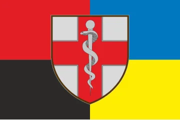 Прапор ВМКЦ ПР (Військово-медичний клінічний центр Південного регіону) МОУ. Варіант-16 Прапор ВМКЦ ПР (Військово-медичний клінічний центр Південного регіону) МОУ. Варіант-16
