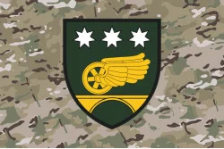 Прапор 26 окремої Дніпровської дорожньо-відновлювальної бригади ДССТ МОУ. Варіант-06 Прапор 26 окремої Дніпровської дорожньо-відновлювальної бригади ДССТ МОУ. Варіант-06