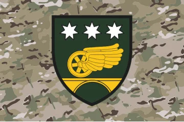 Прапор 26 окремої Дніпровської дорожньо-відновлювальної бригади ДССТ МОУ. Варіант-06 Прапор 26 окремої Дніпровської дорожньо-відновлювальної бригади ДССТ МОУ. Варіант-06