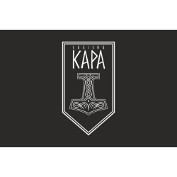 Флаг Подразделения ударных БпАК «Железная Кара» 54 ОМБр ВСУ. Вариант-07 Флаг Подразделения ударных БпАК «Железная Кара» 54 ОМБр ВСУ. Вариант-07