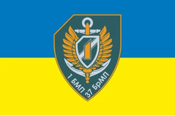 Флаг 37 ОБрМП ВМС ВСУ, 1 батальон. Вариант-06 Флаг 37 ОБрМП ВМС ВСУ, 1 батальон. Вариант-06