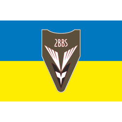 Флаг 2 ББпС (батальон беспилотных систем) 122 ОБрТрО ВСУ. Вариант-05 Флаг 2 ББпС (батальон беспилотных систем) 122 ОБрТрО ВСУ. Вариант-05